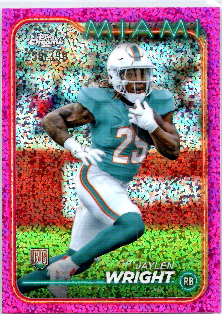 2024 Topps Chrome #239 Jaylen Wright Magenta Refractor #/399