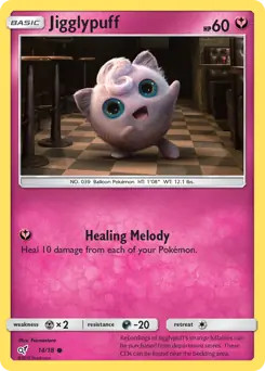 Jigglypuff - 14/18 - Pokemon Detective Pikachu Holo Rare NM