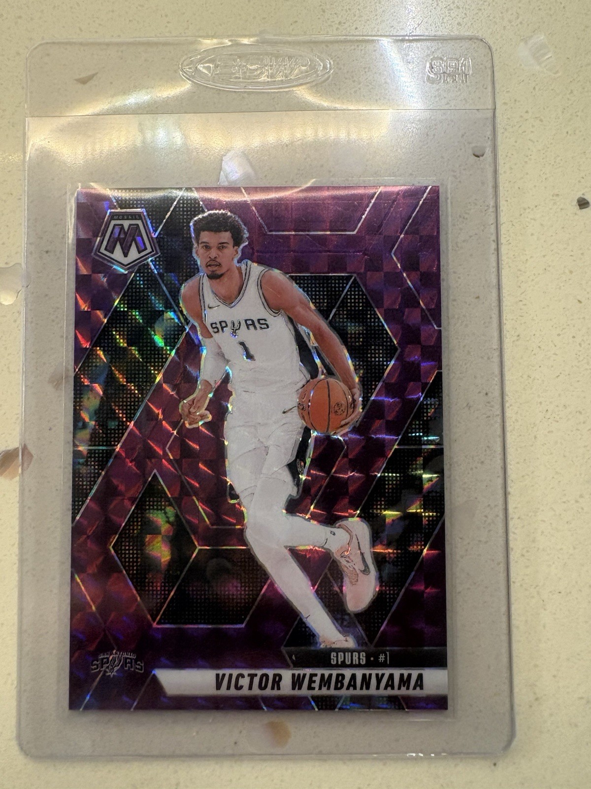 2024-25 Panini Mosaic Victor Wembanyama #31 Purple Mosaic Prizm /99 *Clean 👽