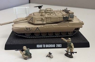 Rare War Tanks WTAT04A USA Baghdad M1A1 Abrams Tank Military Vehicle 1/48 Scale