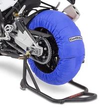 Motorcycle Tyre Warmers ConStands Superbike 60-80 °C Set Blue