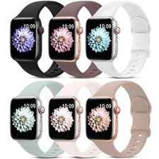 6PCS Correa Banda De Para Apple Watch Ultra/SE/10/9/8/7/6 Size 44/45/46/49/42mm