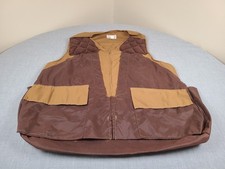 American Field Sportswear Hunting Vest Mens Large Duck Canvas Pheasant Vtg USA