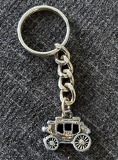 Wells Fargo Stagecoach Vintage Key Chain Bag Charm Metal