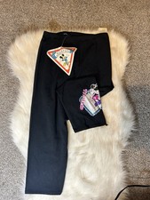 Vintage Jacques Moret Disney Black Leggings With Tag, Vintage Disney