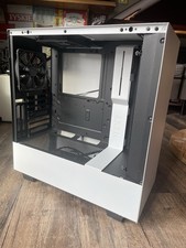 NO GLASS - NZXT CA-H510i-W1 Compact ATX Mid-Tower Gaming Case - Matte White USED