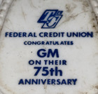 Vintage TC Federal Credit Union GM General Motors 75Th Anniversary Keychain — photo 2
