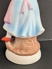 Ceramic Girl Holding Bunny and Basket Figurine Multicolor 6 in — photo 10