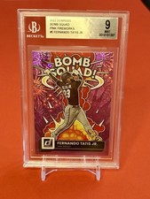 2022 Panini Donruss Bomb Squad Fernando Tatís Jr. BS-5 Pink Fireworks BGS 9 Mint