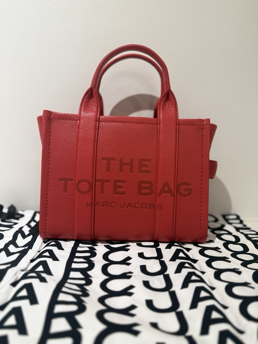 NWT Marc Jacobs Small Leather The Tote Bag - True Red | eBay
