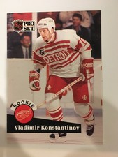Vladimir Konstantinov ROOKIE CARD 1991-92 Pro Set  #533 (RC)
