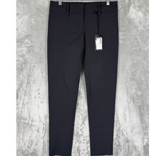 NWT PATRIZIA PEPE Firenze Pants Sz EUR 40 Black Tapered Stretch Made Italy