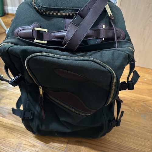 Vintage Orvis Battenkill Luggage Bag Rolling Backpack/Suitcase Green 22”