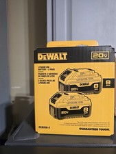 2 New Dewalt DCB208 20V Max XR 8.0Ah Lithium Ion Batteries Li-ion DCB208-2