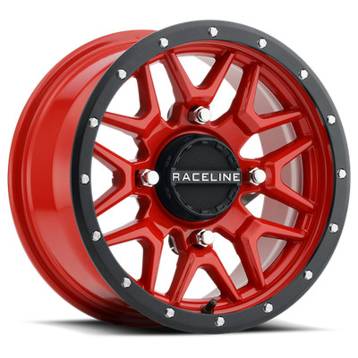 RACELINE 2013 RZR XP 900 EPS Polaris KRANK WHEEL 14X7 4/156 6+1 (+38MM) BLK/RED