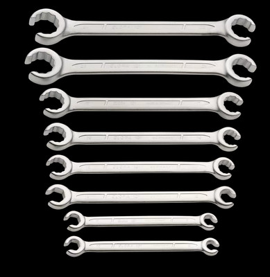 ELORA Doppelringschlüssel Satz offen 8 tlg. Größen 8 bis 24 mm