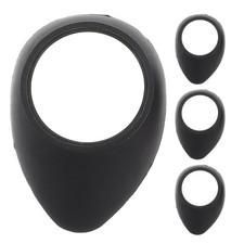 4Pcs Rubber Eyepiece Shield Caps for Microscope Enhanced Protection Black