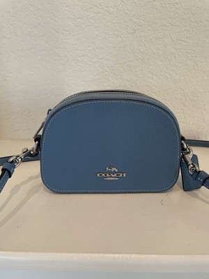 Coach Mini Serena Crossbody Bag 97561 Blue Crossgrain Leather