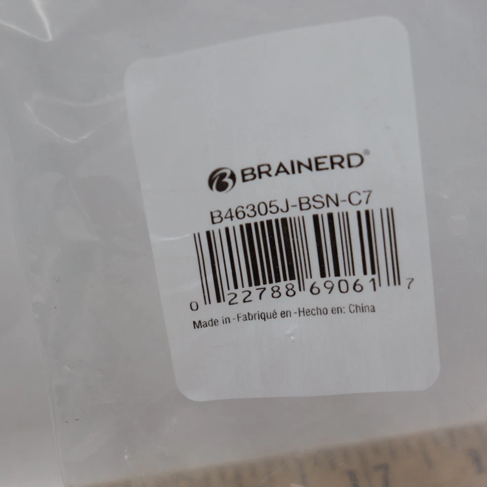 Brainerd Tradicional Decorativo Bola Extremo Abrigo y Sombrero Gancho Metal Satinado Níquel 2.4" Foto 3 de 4