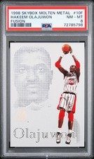 1998 SKYBOX MOLTEN METAL FUSION #10F HAKEEM OLAJUWON PSA 8