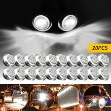 20/40XLED Side RV Lights Marker Truck Trailer Clearance Lorry White Lamp Waterpr