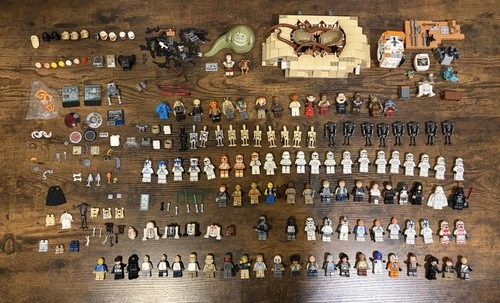 Star Wars LEGO 110+ Minifigure Assortment  Extras Accessories, Weapons, Parts