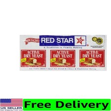 Convenient 3-Pack Active Dry Yeast, 0.75 Ounce - Perfect for Variety of Recipes