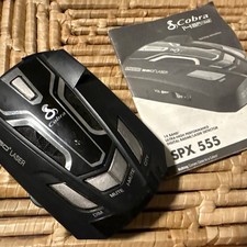 Cobra 14 Band 360 Laser SPX 555 Radar/Laser Detector No Power Cord Booklet