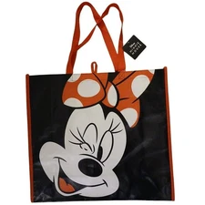 Disney Minnie Mouse Shopping Tote Bag Sz XL 19.5" x 17.5 2-Sided Lightweight New