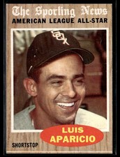 1962 Topps Luis Aparicio NRMT Set BReak #469