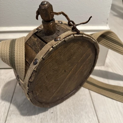 Civil War Confederate Wood Canteen Wood CSA