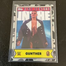 Topps 2025 WWE X Bape Gunther #15 Black & White Camo Serial Numbered Card #28/50