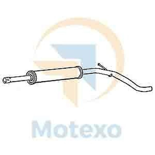 Klarius SE85E Auspuff Mitte Dose Caddy Inca 1.9 95-03-image