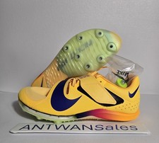 Nike Long Jump Elite Men's Size 9.5 Citron Pulse Indigo Burst Yellow FZ9326-800