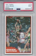 1981 TOPPS #110 JACK SIKMA HOF PSA 9 MINT NEW PSA CASE LOOKS GEM