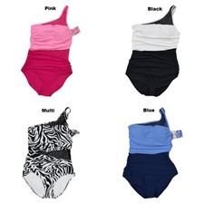 Anne Cole Limited Edition Women's Asymetrical One Piece Swimsuit