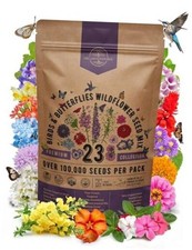 23 Wildflower Seeds Annual & 23 Birds & Butterflies Wildflower Mix 4 oz 167.00 per gallon