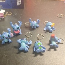 Disney Lilo  Stitch Keychain Lot of 8 Assorted Stitch Character Designs