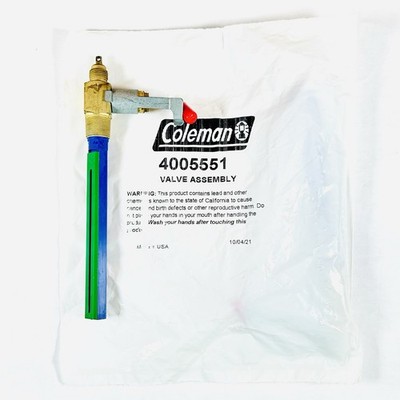 New Coleman Peak 1 400B Stove Valve Assembly Part# 4005551 Fits 440 & 442