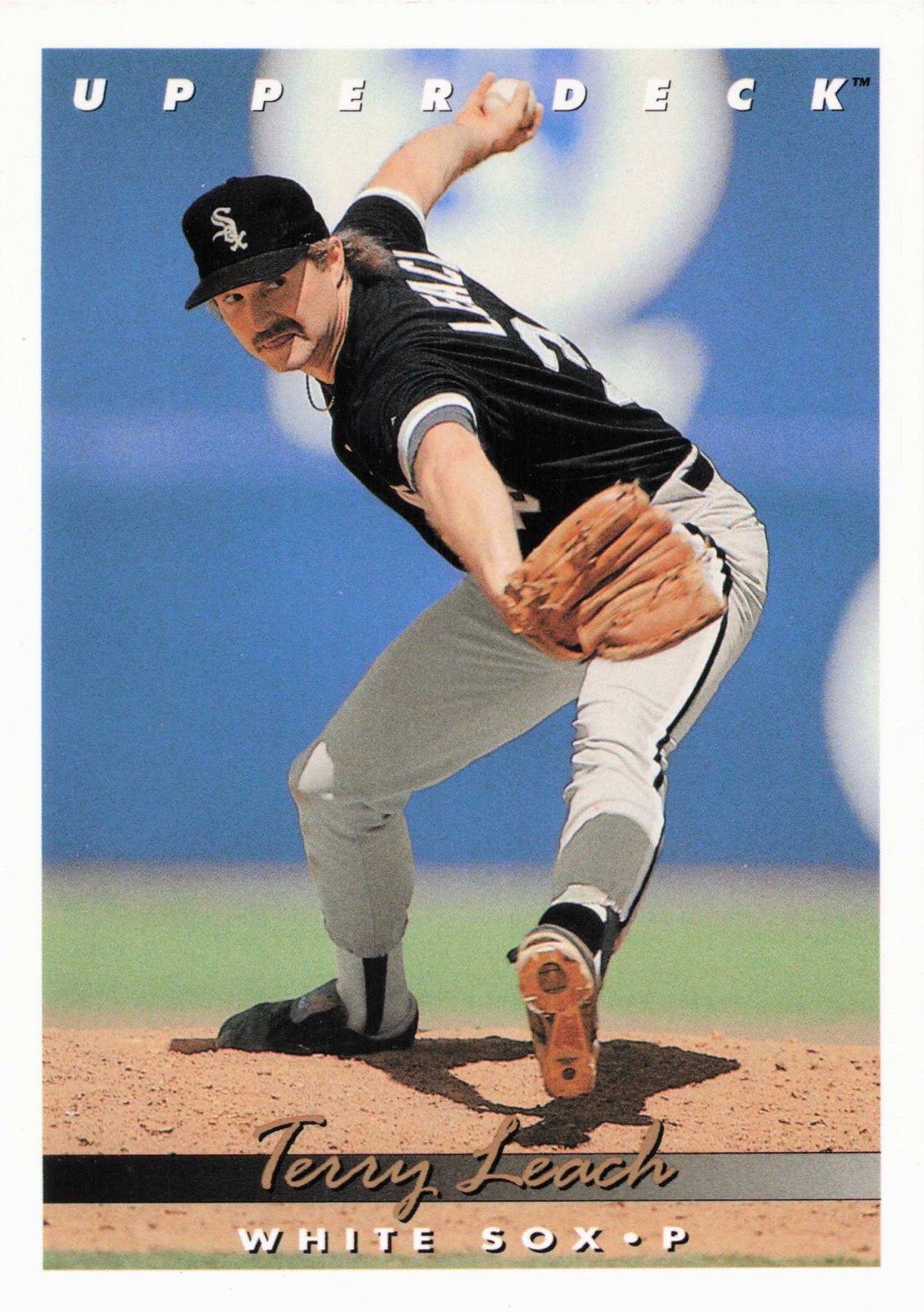 1993 Upper Deck #418 Terry Leach Chicago White Sox MLB 145x2