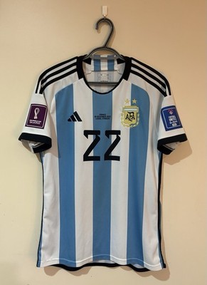 Adidas Argentina World cup 2022 Jersey Size M / L.MARTINEZ Final vs France