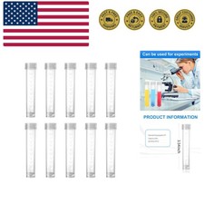 10pcs 10ml Lab Plastic Frozen Tubes Vial Seal Cap Container for Laboratory S...