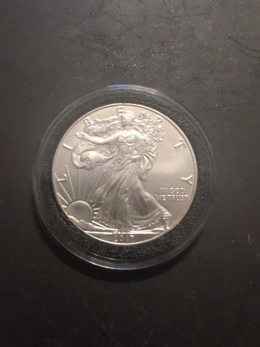 2017  AMERICAN SILVER EAGLE  1  OZ.  PURE FINE SILVER BULLION COIN  999  BU-UNC