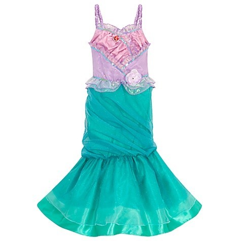 Disney Store Heart shape Jewel ARIEL Costume MEDIUM 7/8 - Picture 1 of 1