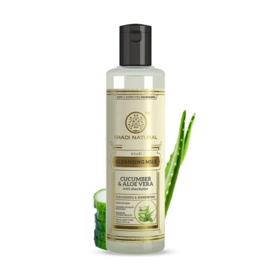 Khadi Natural Cleansing Cucumber and Aloevera Milk Cream With Shea Butter 210ML