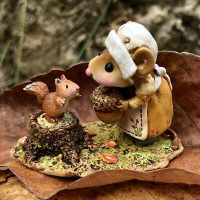 Wee Forest Folk M-714 - Abigail's Acorn (Mustard)