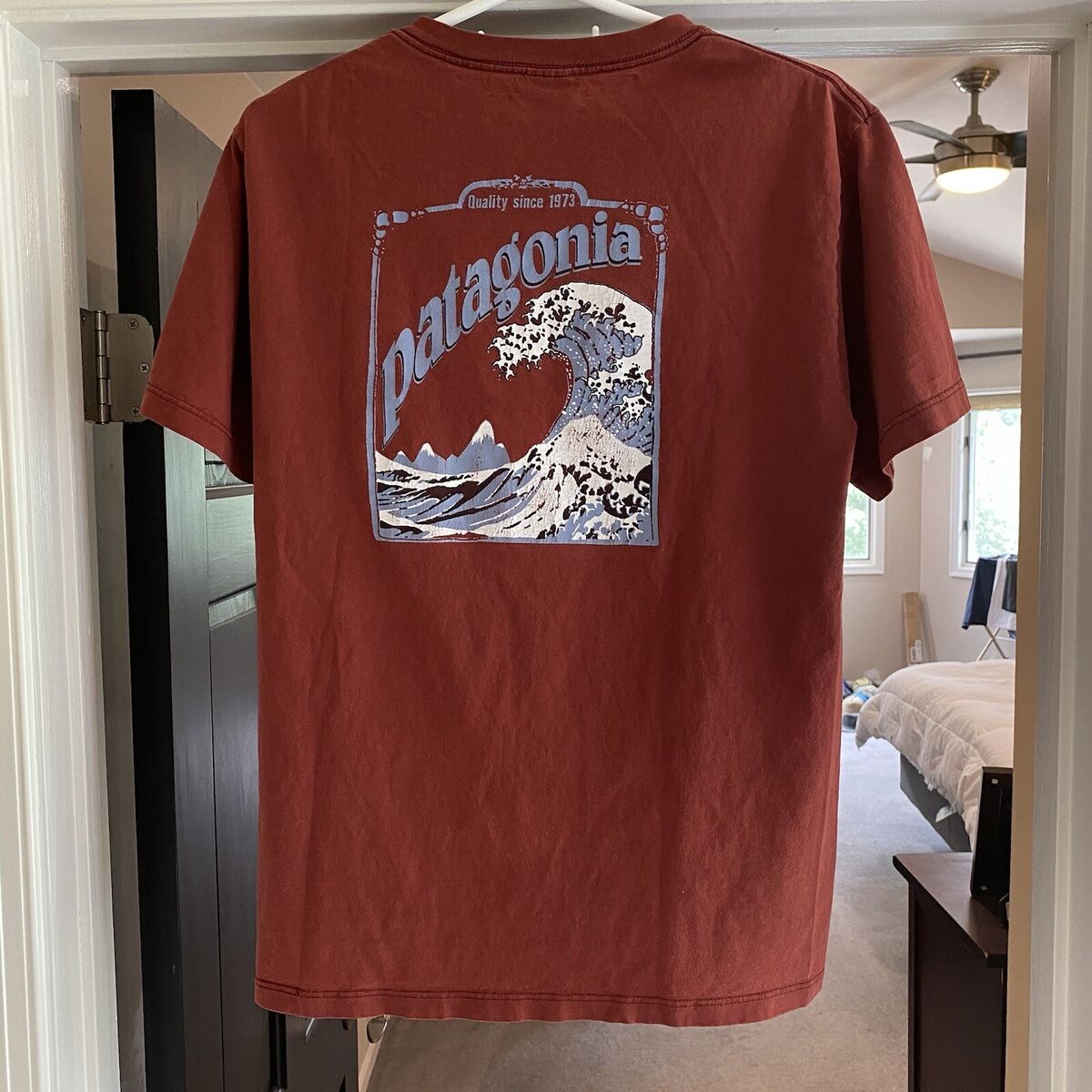 ☆新品 patagonia M'S Hokusai Wave LW Cotton T-Shirt Kyoto 白 ☆新品 patagonia M'S Hokusai Wave LW Cotton T-Shirt Kyoto 白