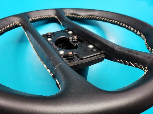 Porsche 928 Custom Padded Extended Hub Steering Wheel - NEW Leather - Picture 4 of 10