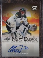 2015-16 Leaf Genesis CARTER HART New Dawn SILVER AUTO! 3/5 Philadelphia Flyers!