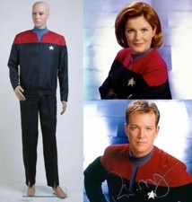 Star Trek Voyager Command Uniform Red Full Set Cosplay Costume Halloween
